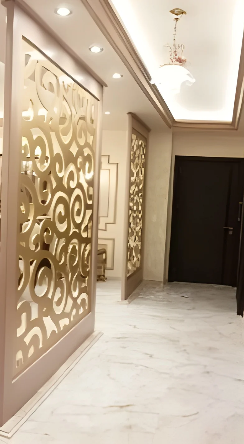 Custom CNC openwork wood partitions